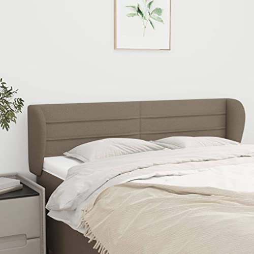 Vetnasa Cabecero de Tela Gris Taupe 147x23x78/88 cm Mobiliario, Camas y Accesorios, Cabeceros y pies de Cama Gris Topo 10,25 KG