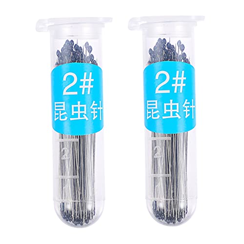 Mobestech 200pièces Lot De Aiguilles Entomologiques Épingle à Spécimen Outil De Collection Pour Échantillons De Dissection