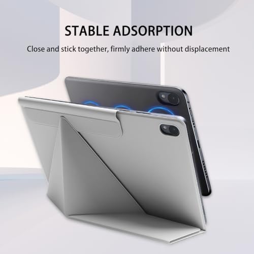 Image of Magnetic Case for Samsung Galaxy Tab S11 (11 inch) 2025 - Model SM-X730 /SM-X736 Tablet with S-Pen Holder, Auto Wake /Sleep Smart Tablet Cover, Grey