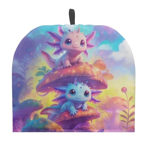 Image of Cartoon Salamander Print Handmade Tea Cozy Kitchen Home Decorations Teas Cosy Creative Gifts Tea Cozies for Teapot Keep Warm Double Tnsulated Kettle Cover for Office