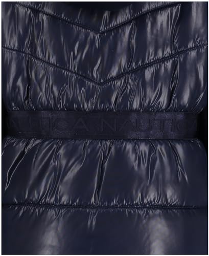 Image of Nautica Girls' Heavyweight Hooded Winter Puffer Coat With Full Length Zipper