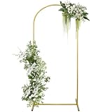 Soporte de fondo para arco de boda de 1, marco de puerta dorado