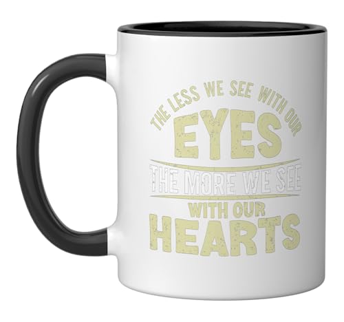 Low Vision Blindness Ceramic Mug Black/White