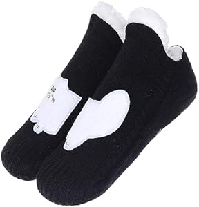 ZYZX Katten Pantoffelsokken voor Vrouwen Antislip Winter schattige
