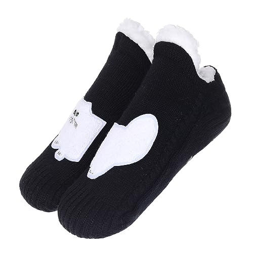 Image of ZYZX Cute Cat Slipper Socks for Women with Grips,Fuzzy Socks Indoor