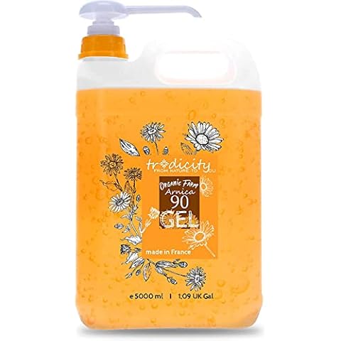 Arnica Montana Gel 90% FORTE · Professional High Concentration Gel · 100% Natural Arnica Saving Format for the whole Family · Efficient, Vegan, Tested Arnica Gel · Natural Remedy · 5000 ml Cover