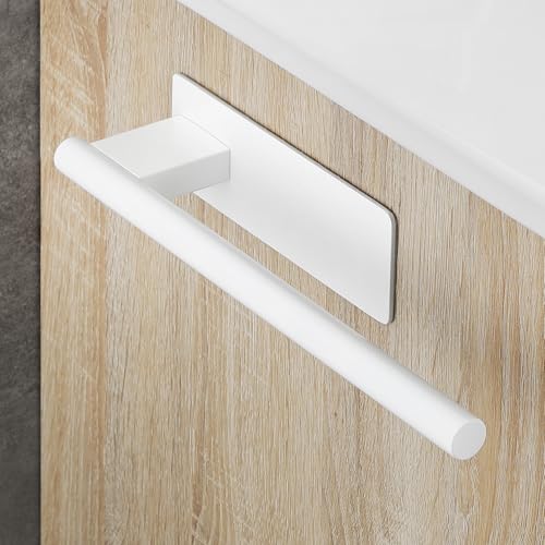 OETAMS Toalleros de Baño sin Taladro, Toallero Adhesivo Baño, 304 Acero Inoxidable Toalleros de Baño para Baño y Cocina, Blanco