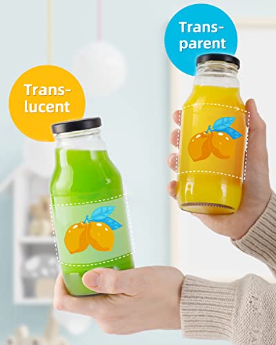 Sticker Paper Clear Printable Vinyl For Inkjet Printer-25 Transparent Dry-Quick Sheets Of 8.5’’X11’’ Decals And Labels Self-Adhesive Non-Waterproof Papers Tear Resistance Bright Color For Diy #TOP4