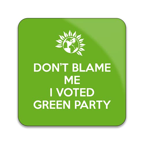 Don't Blame Me I Voted Green Party - Pack of 10 Square Stickers - 55mm x 55mm