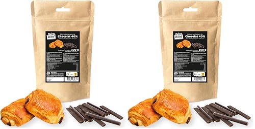 Déco Relief - 100 bâtons de boulanger chocolat (Lot de 2)