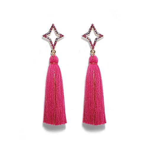 Boucles d'oreilles à Glands Bohême pour Femmes en Diamant Style Ethnique Vintage
