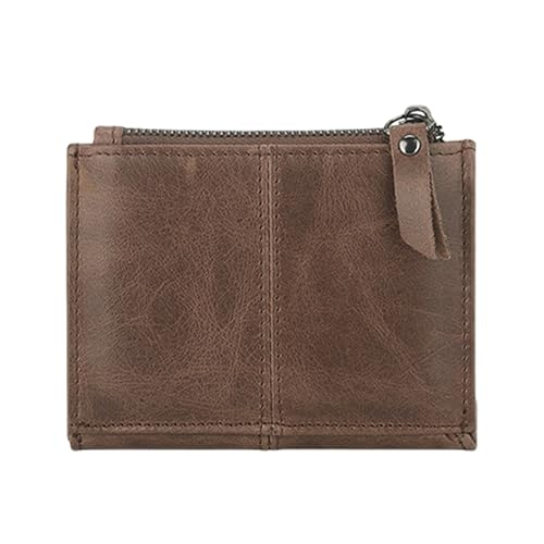 Functional PU Leather Wallet with Blocking and Coin Pocket for Travel Business Fashionable Coin Purse Card (Coffee)3