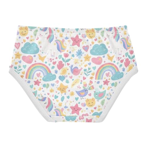 Whimsical Unicorns Girls Underwear, Toddler Girl Panties, Girls Cotton Underwear, 2–8 Years2