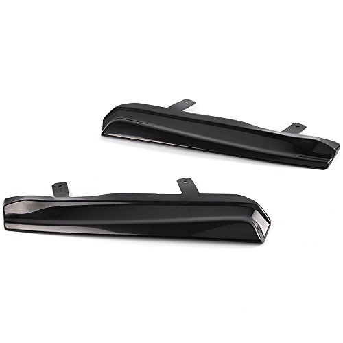 G-Plus Mean Look Upper Headlight Cover Eyelids Replacement For 1999-2005 Vw Compatible With Jetta Mk4 1 Pair Black #TOP4