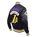 Pro Standard Mens Los Angeles Lakers Best Of Satin Jacket Black/Purple 3Xl