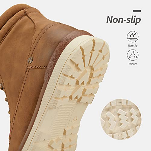 Vostey Men's Hiking Boots Waterproof Casual Chukka Boot For Men(Bmy671B Brown Cotton 10.5) #TOP5
