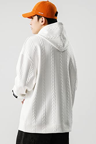 [FJLTDCP] パーカー メンズ 長袖 秋服 立体模様 フード付き 