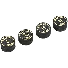 M METERXITY Pool Cue Tips Kit - Laminated Billiard Cue Tips, Multiple Layer Faux Leather Apply to Pool Cues