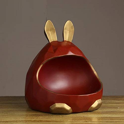 Skulptur Nordic Bunny Statue Aufbewahrungsbox Dekoration Harz Glück Kaninchen Tiere Kunst Skulptur Dekoration Zubehör Cover