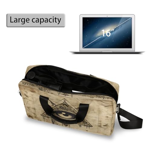 Bolso para portátil unisex 15.6-16 pulgadas vintage resistente al agua miniatura 5