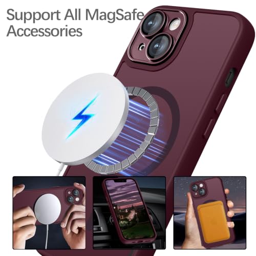 YUANDMI iPhone 13 Hülle Magnetic, Hanyhülle iPhone 13 Magnetisch Leicht Dünn Matte Touch Kameraschutz… – Ansicht 5