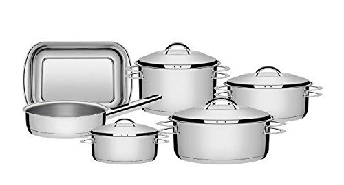 Jogo de Panelas Fundo Triplo Tramontina Solar Inox