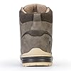CC-Los Men's Winter Snow Boots with Sherpa Fleece Lining Waterproof Slip-Resistant Insulated Grey Size 9-9.5 #4