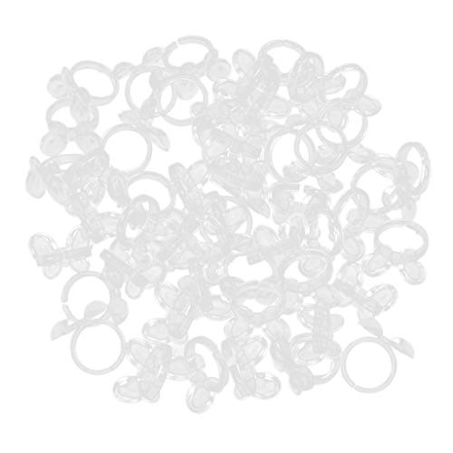 B Blesiya 100pcs Display de Couleur de Vernis à Ongles Carte de Couleur Forme Papillon Durable Réutilisable Accessoire de Nail Art - Clair