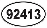 US Decal, Inc. Number 92413 Oval Sticker