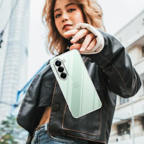 Image of Jkobi Silicone Back Cover Case for OnePlus Nord CE 6 Lite (Clear Shockproof Case with Camera Protection | Soft and Flexible | Transparent)