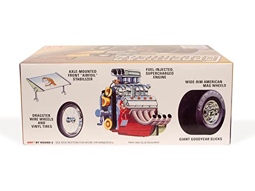 Kit de Modelo AMT Skill 2 Dragster Copperhead de Combustible Doble Motor Trasero 1934 Escala 1:25 miniatura 2