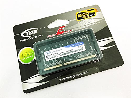 Team Elite S/O Memorie DDR-III da 4 GB, PC 1600, Nero