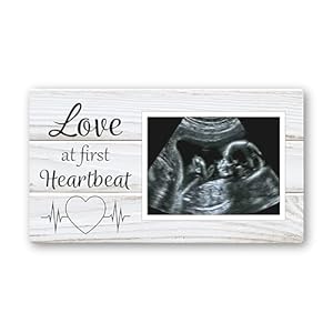 Love at First Heartbeat Ultrasound Picture Frames Fridge Magnet, Rustic Keepsake Sonogram Picture Frame, Nursery New Mom Gifts, Baby Shower Gifts, Newborn Essentials Must Haves, Protective Photo Frame Love at First Heartbeat Ultrasound Picture Frames Fridge Magnet Rustic Keepsake Sonogram Picture Frame Nursery New Mom Gifts Baby Shower Gifts Newborn Essentials Must Haves Protective Photo Frame