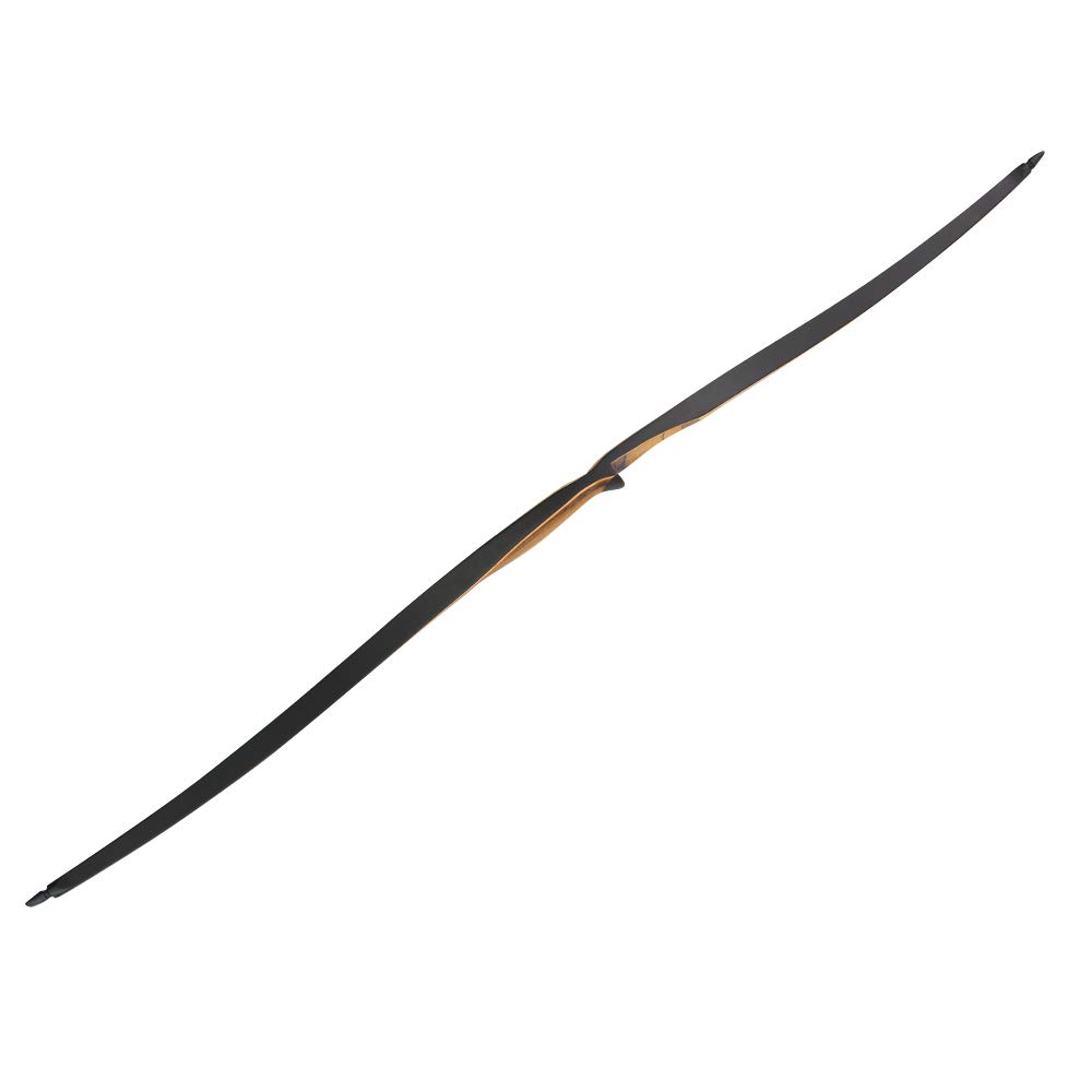 54" Tradizionale Longbow Arco Ricurvo 10-35lbs Arco di Legno da Caccia per Arco di Pratica Bersaglio