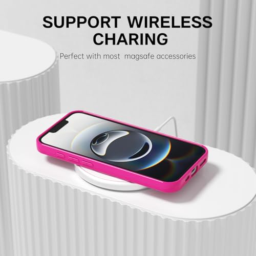 Coque iPhone 16e antichoc en TPU brillant flexible rose vif - 6
