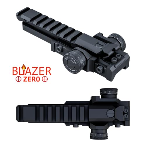 Blazer Zero Precision Adjustable Zeroing Mount for Rifle Scopes, Range Finders, Thermal & Night Vision Optics, Picatinny Mount, Click Adjustable Windage & Elevation