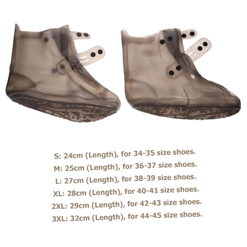 Cubrezapatos reutilizables para ciclismo y actividades al aire libre plegables, lavables, antideslizantes para hombre y mujer color negro miniatura 2