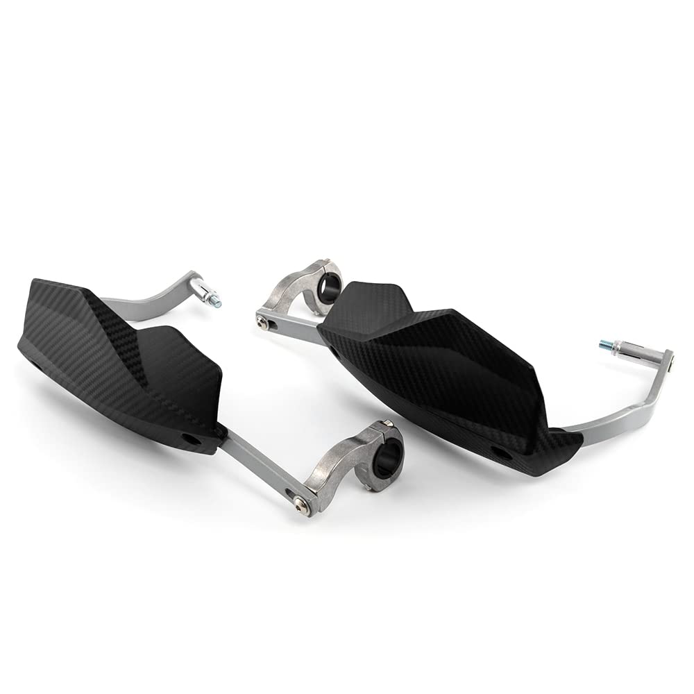 Protezione per la mano della moto 22MM 28MM Protezione per la maniglia Protezione per la protezione della mano del manubrio per motocicletta Scooter antivento (Nero)
