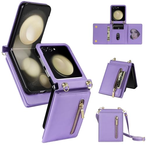 ASUS wish �g�ѓd�b�P�[�X Samsung Galaxy Z Flip 7 5G �E�H���b�g�J�o�[ �N���W�b�g�J�[�h�z���_�[�X���b�g �N���X�{�f�B �X�g���b�v �X�g���b�v �Z�� ZFlip 7Z Z7 G Flip7 ZFlip7 ���f�B�[�X �K�[