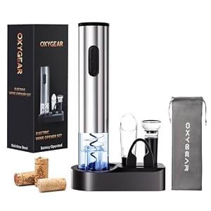 OxyGear Elektrischer Weinöffner-Set (5-in-1)