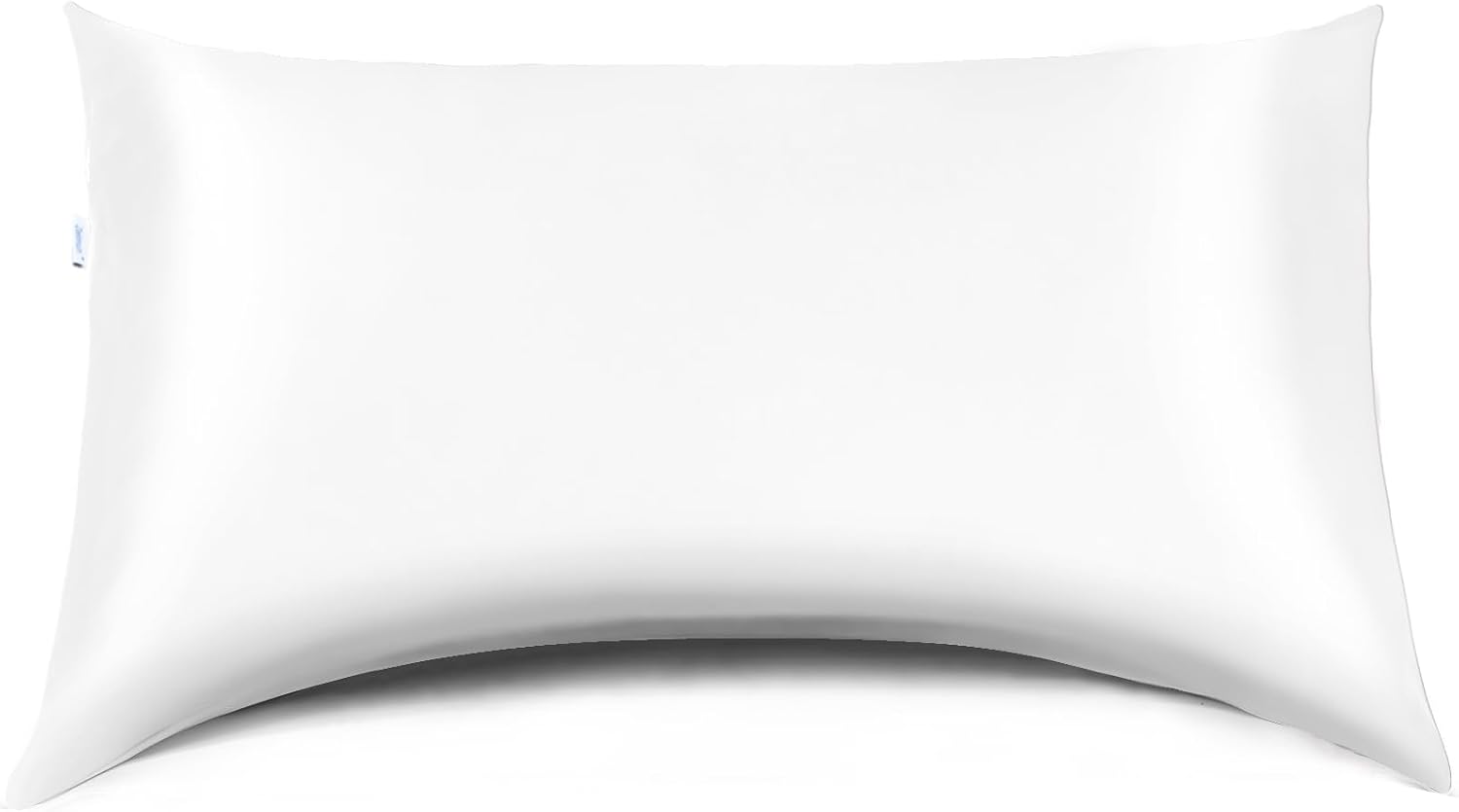 Curved Pillow Case, Side Sleeper Pillowcase, Champange Satin Pillowcase Cover with Zipper, Breathable and Soft, Queen Size 20 x 30 Inches