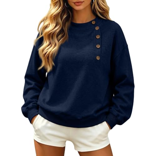 Crewneck Sweatshirts Women Fall Y2k College Fleece Pullover Sweatshirt - image 2