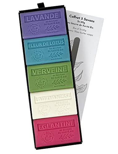 French Soaps - 5 x 60g Shea Butter Fragrances - La Maison du Savon de Marseille