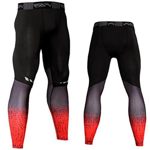 Garneck Calças de compressão masculinas Leggings de academia Esportes Treino Fitness Academia Collan