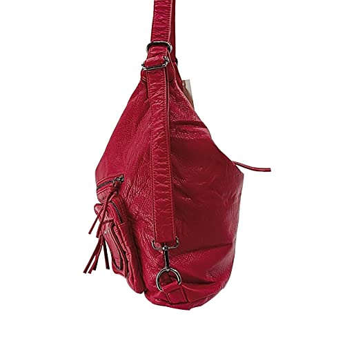 Bolso grande de mujer tipo hobo, tote y cruzado miniatura 4