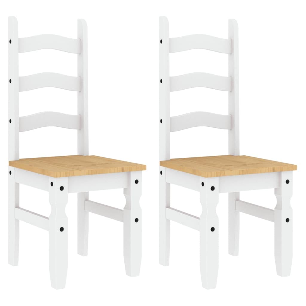 Chaises de repas en pin blanc pour aménager une salle de séjour chaleureuse en famille
