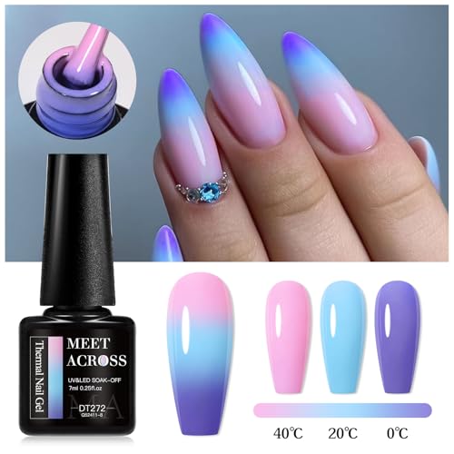 Set de esmaltes gel cambiantes MEET ACROSS 12 colores miniatura 4