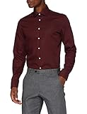 Seidensticker Herren Business Kent Businesshemd, Bordeaux, 39