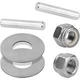 SiSinkal Prop Nut Kit E MKP-34 für Minn Kota Scherstift, inklusive Stützmuttern und Unterlegscheiben 1865019, Metall Ersatzteile für Trolling Motor MKP-33 Weedless Wedge 2 Requisiten