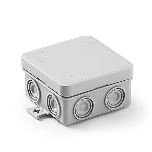 FAMATEL – Caja estanca Minibox IP55 | Tapa a presión | 75x75x39 | Gris